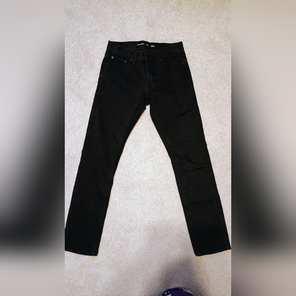 Lot Of‎ 2 Old Navy Jeans Mens 28x30 Black Skinny And Blue Skinny Built In Flex - Picture 2 of 9